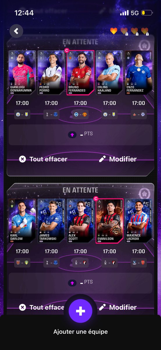 MEPRASOR's tweet photo. @QTNSorare On va partir sur cette base en attendant les compos. https://t.co/IHQdpzNVpB