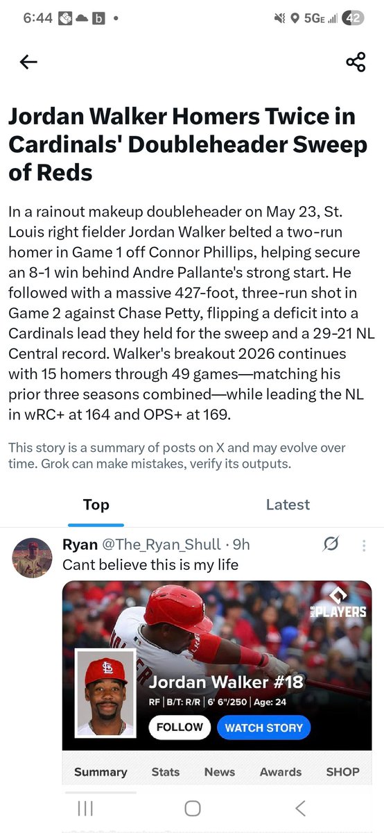 BradButler69's tweet photo. How ironic that I saw this on @X last night before the game was over.  A little too confident in my opinion.
@Reds @RedsDaily4 @CBoxSports https://t.co/R5i1y9t3g0