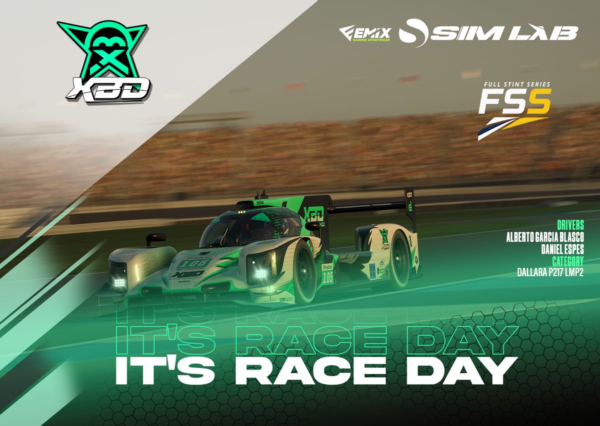 xbdracing's tweet photo. 🎯 Full Stint by @mml_racing 

Alineación para la tercera prueba 👇
🏎️ LMP2
👥 @alberto_g85 &amp; @Dani_espes 
🏎️ GT3
👥 @Virtualracingg1 &amp; @XbdBalta1987 

📌 Barcelona Historic
📽️https://t.co/DHRt7Oxv7C
📽️ https://t.co/gHIqQDdP1K
⏰ 16:30 hrs

💚 #GreenPower #GoXBD #SimLab 💚 https://t.co/pR9XjzOtrK