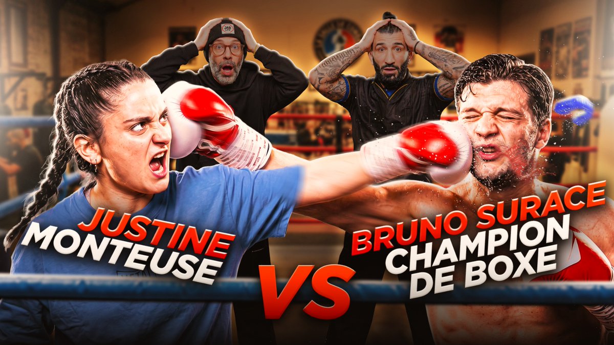 LexaB's tweet photo. 🎥🔥🥊 EN LIGNE ! Avant de débriefer le week-end (et il y a des choses à dire en boxe comme en MMA), place à notre nouveau format Jab &amp; Sweat : Justine notre monteuse dans le ring pour un défi face à Bruno Surace @Superbrunello ! Dispo sur la chaîne YouTube de @jablife_mma ⤵️ https://t.co/SR164tt2qN