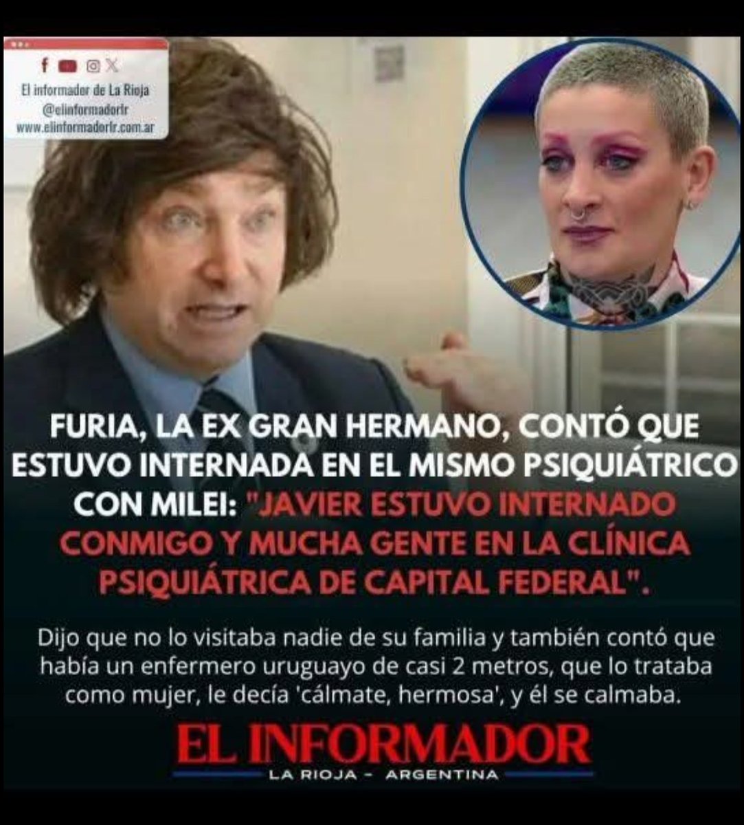 ki33ti's tweet photo. @Mileigladiador @vivas_casla1212 @TugoNews Nunca más votar a  un enfermo mental. Nos arruinó la vida a miles de argentinos. https://t.co/6HK9hmrsQQ