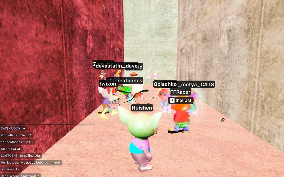 FeStrydom's tweet photo. Proof of play - inner relic @OtherGamesXYZ was amazing, ran through a maze and climb the tower. 😅

Thanks to the hosts @honeybd @Timmygspt @morethenhype @MakaveliDlaCruz @dinopawnz @dippylvs It was fun. 🤗

Rocking my new Mimu @mimuonape that i won. 🩷 https://t.co/6mxq068ypS