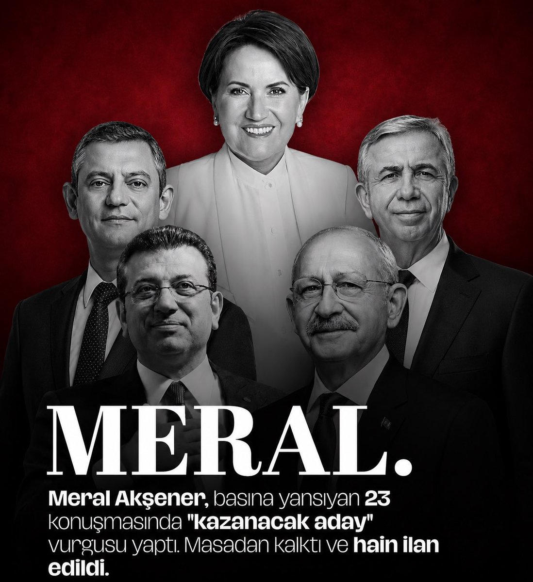 iYipTurkiye's tweet photo. Meral Akşener, basına yansıyan 23 konuşmasında “kazanacak aday” vurgusu yaptı. Masadan kalktı ve hain ilan edildi.
#MeralAkşenerHaklıydı https://t.co/oDDLosGLBY