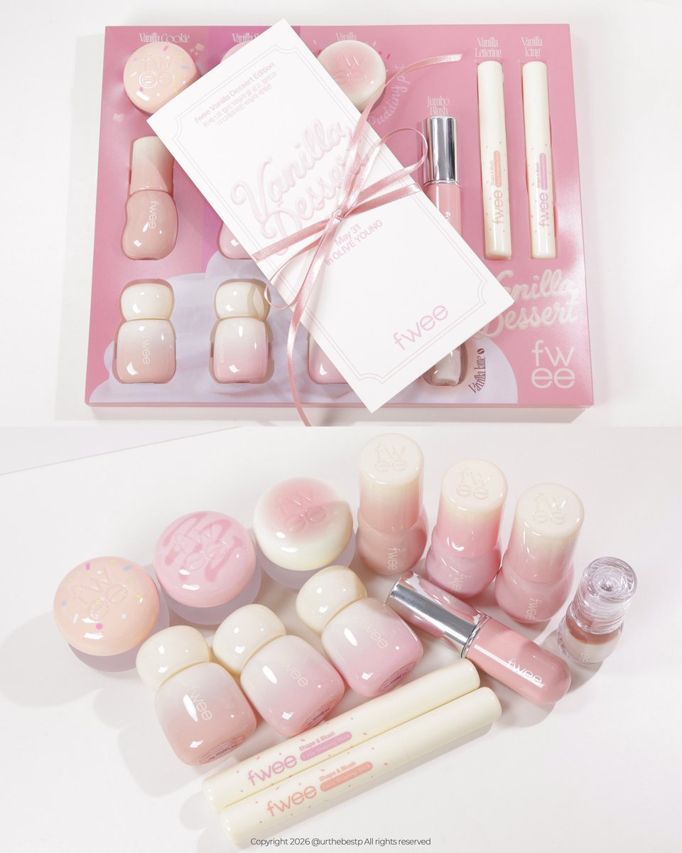 urthebestp's tweet photo. [제품제공] @fwee_makeup (단순선물)

퓌 베스트 컬러 바닐라를 굽고 얼린 컬러들로 출시되는 이번 바닐라 디저트 시리즈🍦

바닐라 쿠키 (웜)
바닐라 
바닐라 소르베 (쿨)

패키지도 진짜 귀여운데 올리브영 한정 기획으로 증정되는 아이들도 넘 귀여움..🥹 https://t.co/jsdo2kfBNo