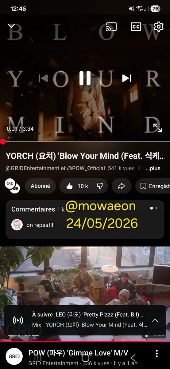 mowaeon's tweet photo. 13
#POW #파우 #YORCH #요치 #BlowYourMind #BYM #BlowYourMind_MV https://t.co/wc61IckvId