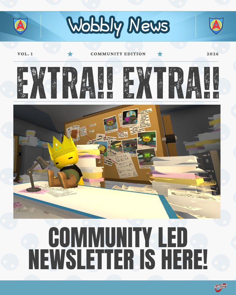 WobblyLifeDev's tweet photo. we're bringing back a little experimental series of news like we did for the Space Update, except this will be featuring YOU and your fan art, screenshots and tips &amp; tricks!😌✨

suggest what we should add in our newsletter below! 👇🏻

#indiegame #wobblylife #newsletter #indiedev https://t.co/nP4kYOYlRs
