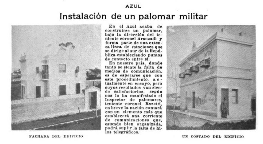 MilitaryPigeons's tweet photo. Photos of the exterior a military dovecote in Azul, Argentina, c. 1901 https://t.co/kKfebaH4VH