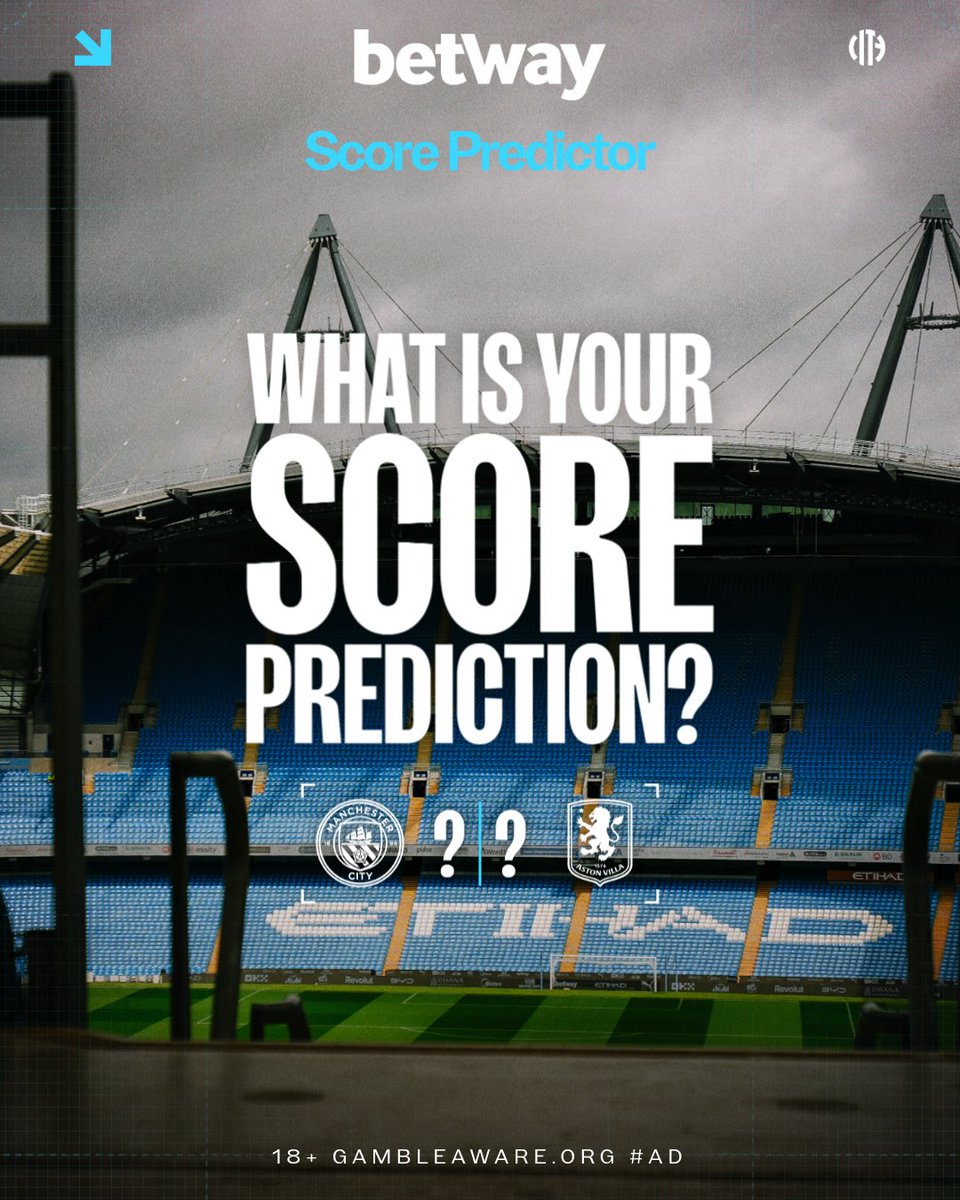 ManCity's tweet photo. What's your score prediction for today? 🔮

#Ad | 18+ https://t.co/9WbWtlaY9S https://t.co/sueTQlwSO3