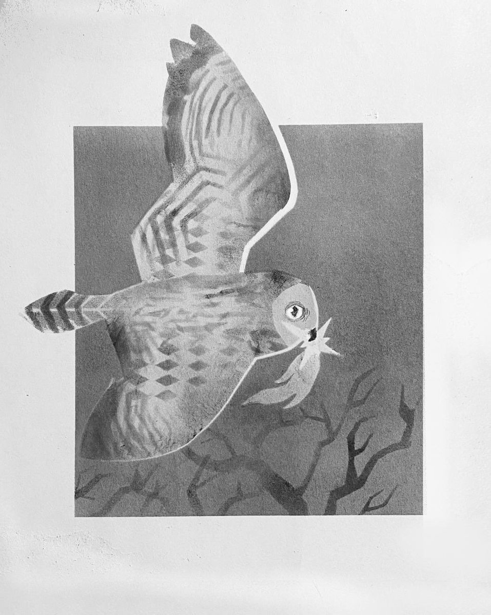 myshovaa's tweet photo. No AI. Just ink, a sponge and paper stencils https://t.co/vNGnHG9AH8