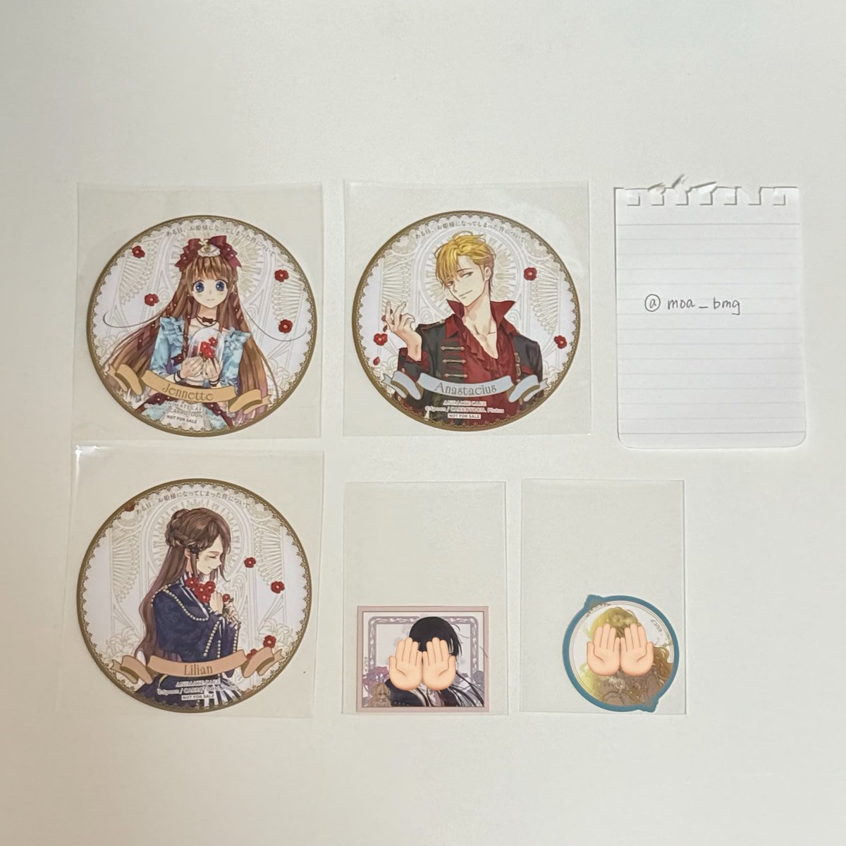 moa____bmg's tweet photo. ある日、お姫様になってしまった件について　ある姫　DECOTTO アニメイトカフェ　交換

譲　画像1枚目

求　コースター(イゼキエル)

郵送、池袋手渡し(5/30)

条件の合う方いらっしゃいましたらお気軽にお声がけください🙇🏻‍♀️ https://t.co/IaGykqELrH