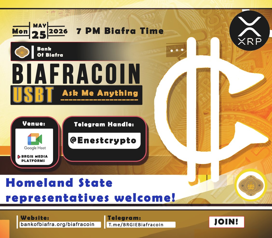 Biafracoin USBT tweet media