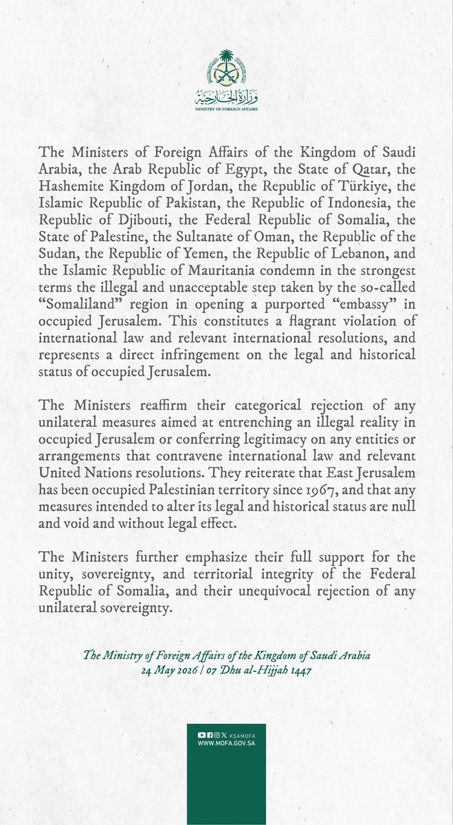 Foreign Ministry 🇸🇦 tweet media