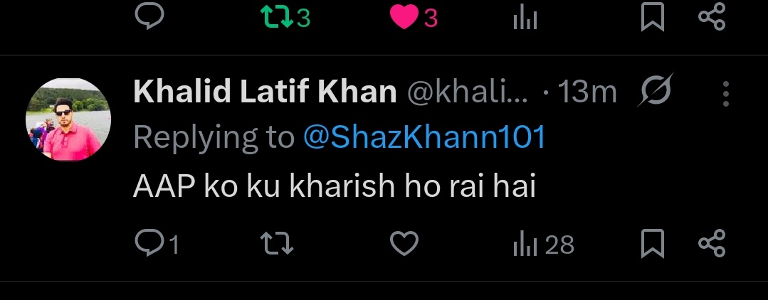 ShazKhann101's tweet photo. میں نے شیر افضل جو آئے دن خان پر بکواس کرتا رہتا ہے پر یہ ٹوئیٹ کیا اس میں آپ دیکھ سکتے ہیں ایک بھی کوئی گالی نہیں دی۔۔

 لیکن شیر افضل کا بھائی خالد مروت جو کہ سابقہ منسٹر بھی رہا ہے اسکے اسکرین شاٹس شیئر کر رہی ہوں  جس میں اس لعنتی انسان نے نے ناصرف اپنی تربیت بتائی ہے بلکہ اپنی اوقات بھی دکھائی ہے۔۔۔

یہ ٹوتل اوقات ہے اس گھٹیا انسان خالد مروت کی  اسکا شیوا ہی بس گالیاں نکالنا ہے اور اس جیسے انسان کو ایک منسٹر بنایا گیا تھا ۔۔

جب میری  طرف سے جواب ملا تو  اپنی ٹوئیس ڈیلیٹ کر کے بھاگ گیا ۔۔۔