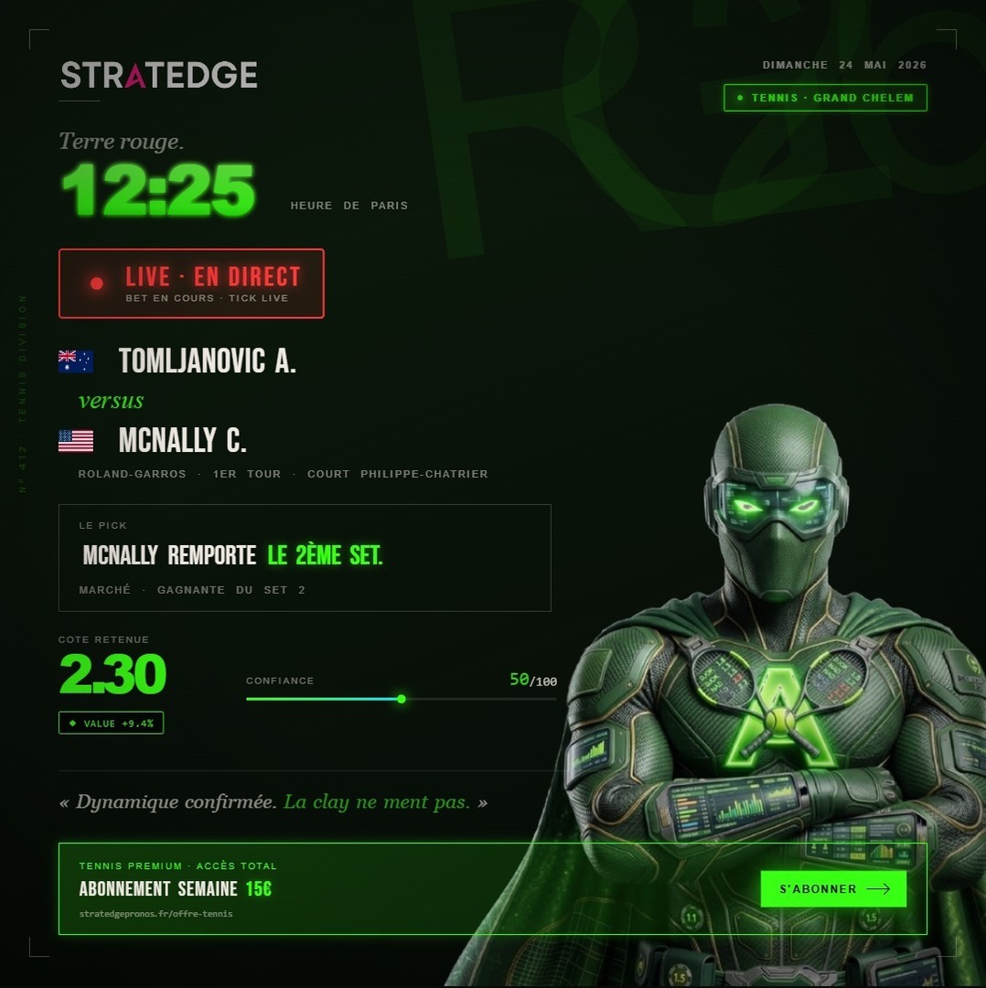 StratEdge Pronos 🔞 tweet media