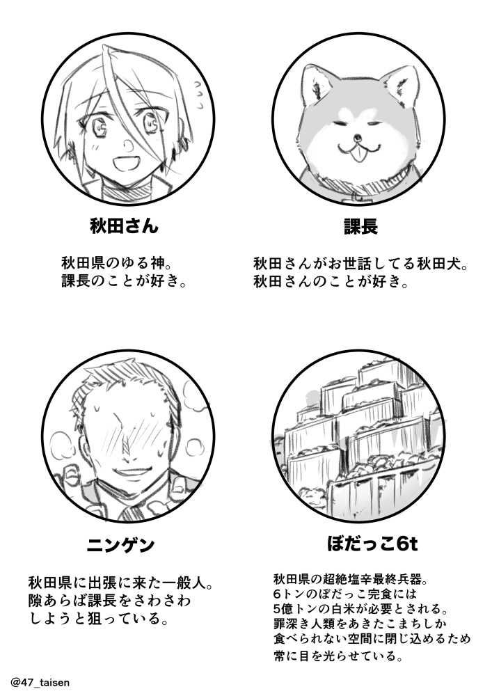 四十七大戦のキャラ紹介です