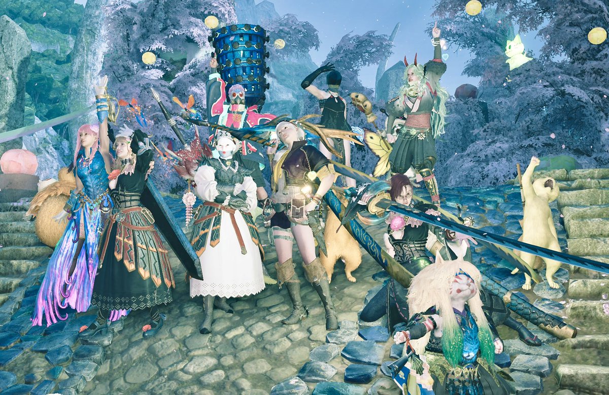 yukihunterRSB1's tweet photo. 昨夜は久しぶりに🏮ゆにさん酒場🍻へ🦆💨
inして着替えてお邪魔したら既にたくさんのハンターさんが✨
3パーティで賑やかでしたー(● ˃̶͈̀ロ˂̶͈́)੭ꠥ⁾⁾
お久しぶりの方々もいらして楽しく狩れて良かった🎵

ありがとうございました😊 https://t.co/5gsMwVfZX8