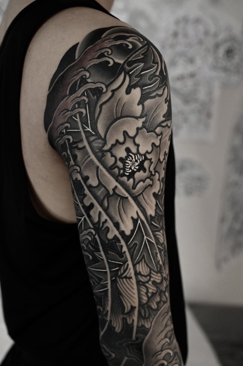 wako_onigoya's tweet photo. 牡丹　ありがとうございました！

#tattoo #Japanesetattoo #fukuokatattoo #福岡タトゥー #刺青 #刺青師 #和彫 https://t.co/DZXKi3Gsnq