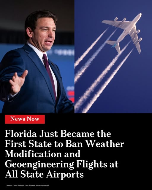 PatBateman_17's tweet photo. Florida has enacted HB 477, prohibiting weather modification and geoengineering activities. https://t.co/JOYLCroS4H https://t.co/XJpOOmlaYU