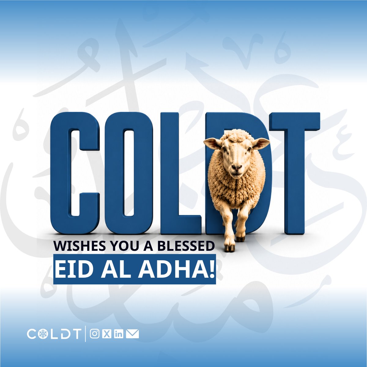 COLDT__'s tweet photo. شركة كولدت تتمنى لكم عيد أضحى مبارك! نسأل الله أن يعيده عليكم بالخير واليمن والبركات. كل عام وأنتم بخير! 🐑🌙
COLDT Company wishes you a blessed Eid al-Adha! We pray that it returns to you with goodness, prosperity, and blessings. Eid Mubarak!🐑🌙
#COLDT #عيد_الأضحى_المبارك https://t.co/YxZLUAoSsc