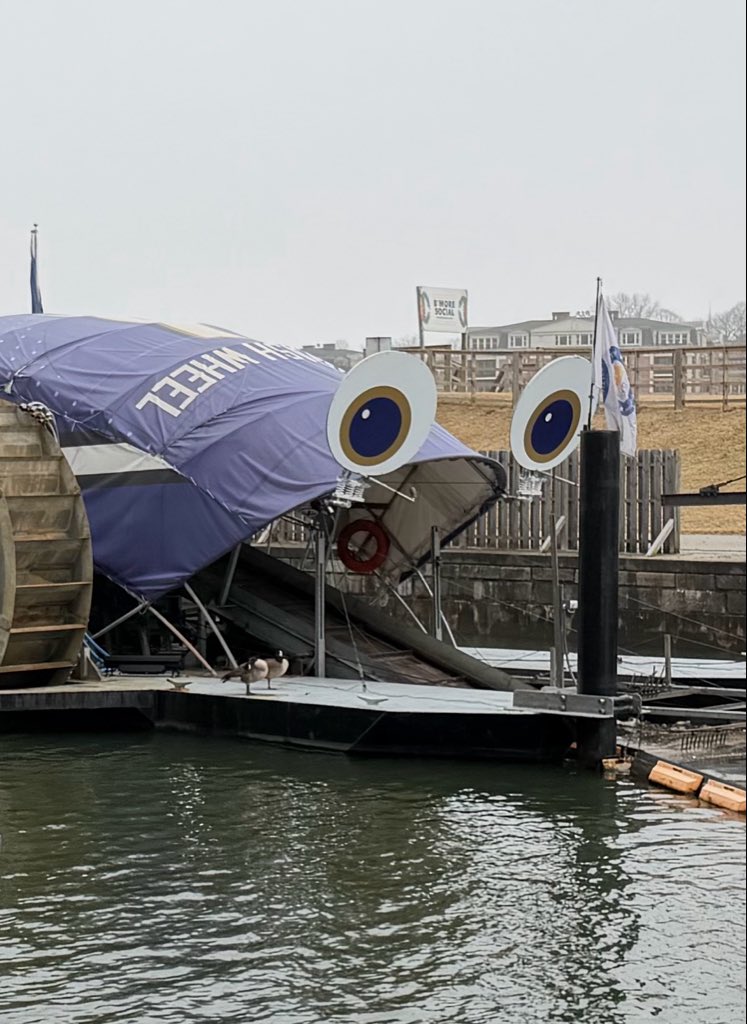 5andfore's tweet photo. @YourAnonOne That stupid thing has NOTHING on Mr Trashwheel in Baltimore! #mrtrashweel #baltimore https://t.co/Ap0f8MZrVR