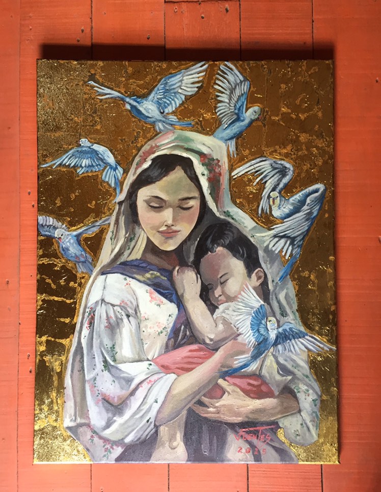 versa_supremacy's tweet photo. Mother and Child
oil and gold leaf on canvas
reselling. https://t.co/MMXFu0cVTv