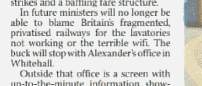 belebenso's tweet photo. @Bkasparas Is creation of GBR intended to 'transfer responsibility' to Whitehall, or transfer it out of Whitehall (away from DfT Rail)? https://t.co/apOVPjOydU