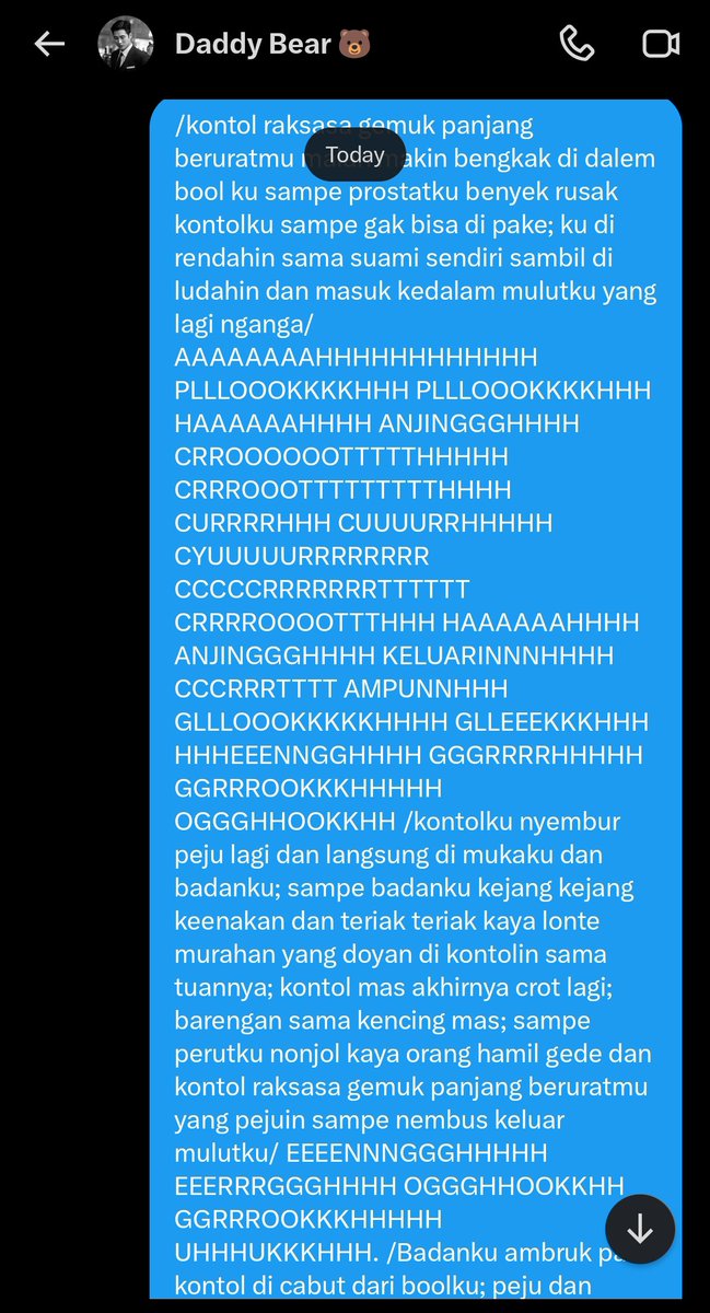 williaaams_'s tweet photo. Ronde 2 

Dipake lagi sama suami sendiri @Kdrunkola  kali ini beda posisi, badan gua dibikin ngadep belakang, kaki gua diangkat dari bawah pake lengan kekarnya dan lengan gua di kunci sama lengannya di belakang kepala gua, kontolnya masuk dalem banget sampe gua kembung dan mual https://t.co/8DTImw30gG