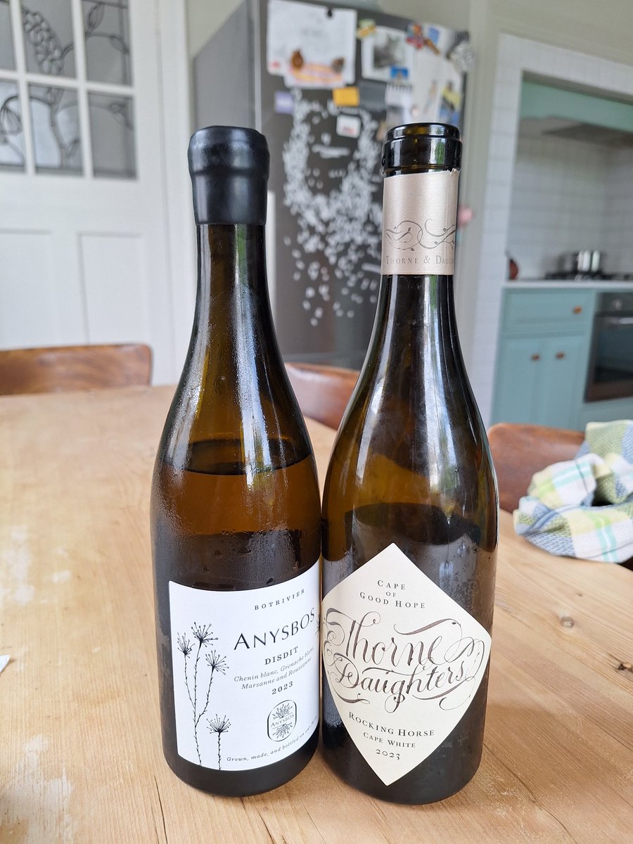 ChristianEedes's tweet photo. Two of my favourite SA white wines. Certainly good for another two or three years but delicious now so why wait? https://t.co/aTU5dMKbi3