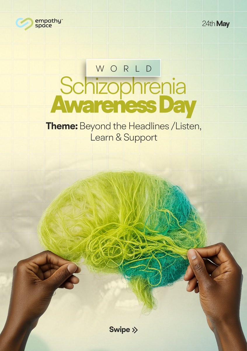 empathyspace's tweet photo. Behind every schizophrenia diagnosis is a person deserving of love, dignity, understanding, and support 🤍
Today, we raise awareness, challenge stigma, and encourage more compassion toward people living with schizophrenia. Let’s continue to create a world where mental health https://t.co/kRCqWhOuQm