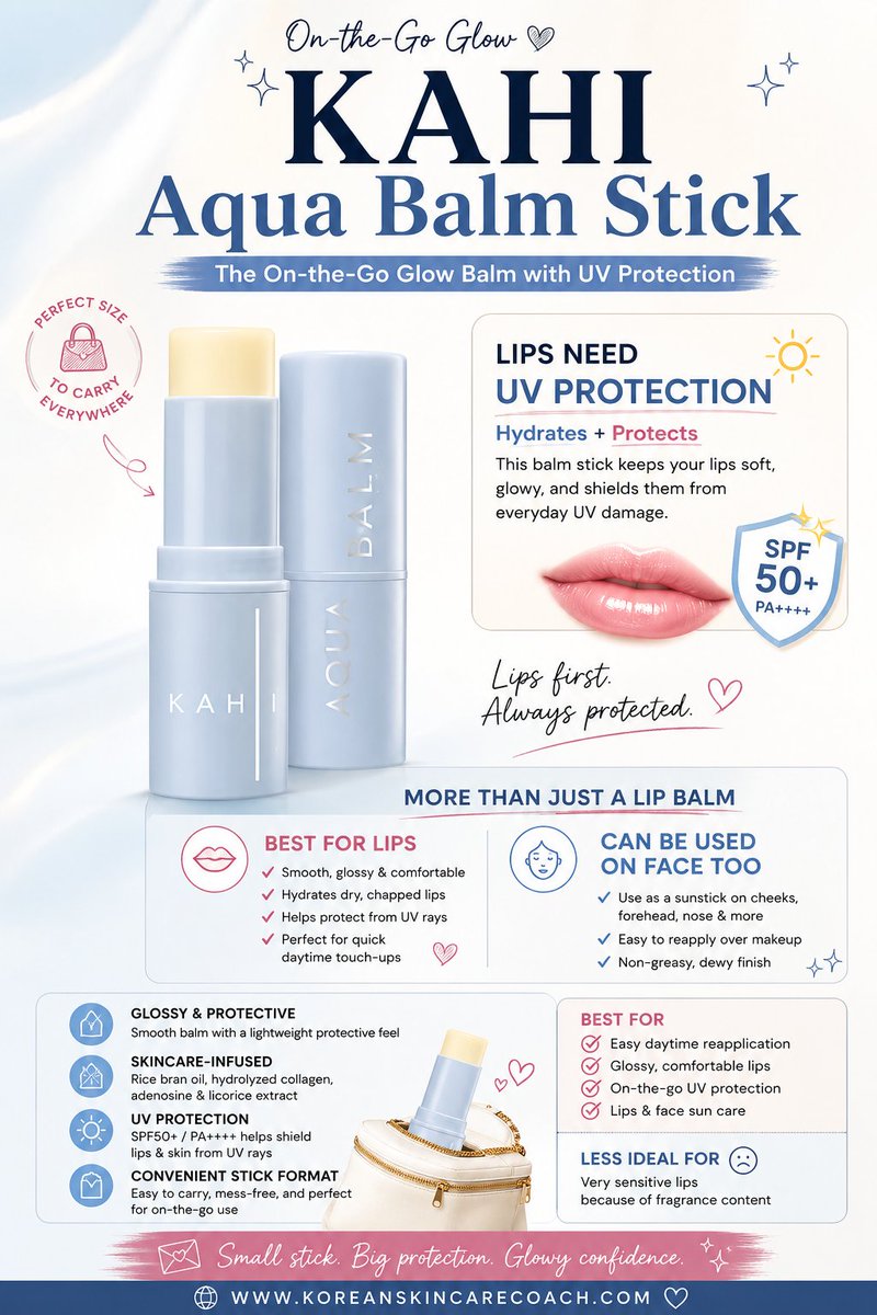 KBeautyCoach's tweet photo. Serum sticks are already perfect for summer, but adding SPF makes them even better.

Easy to carry, easy to reapply, gives a nice glow, and helps protect the lips too. Honestly such a smart format for hot weather. https://t.co/GldY11w1r4