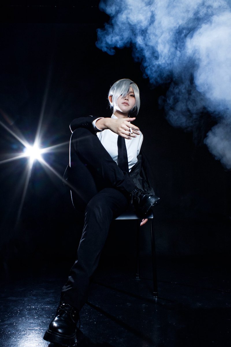 suimin31500's tweet photo. cos smoke
 #chainsawmancosplay https://t.co/Sav2MLfTV9