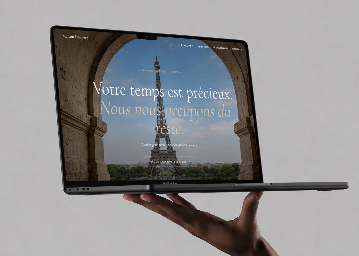Luxury Concierge Laptop Mockup