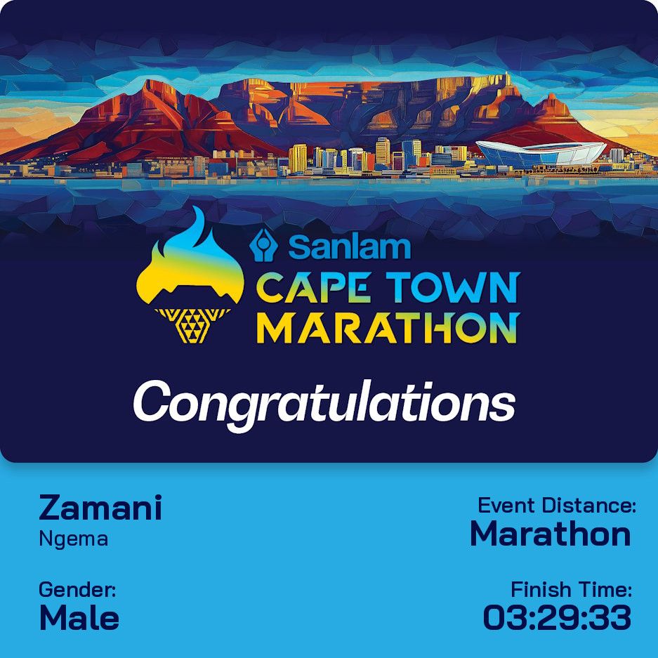 ZSPNSB's tweet photo. We done... Not the results i wanted but ke sizoqala phansi... 🤗
#TrapnLos
#FetchYourBody2026
#SanlamCapeTownMarathon
#RoadToWashie100Miller
#NoviceComradesMarathon2026 https://t.co/lXK8hAVnJE
