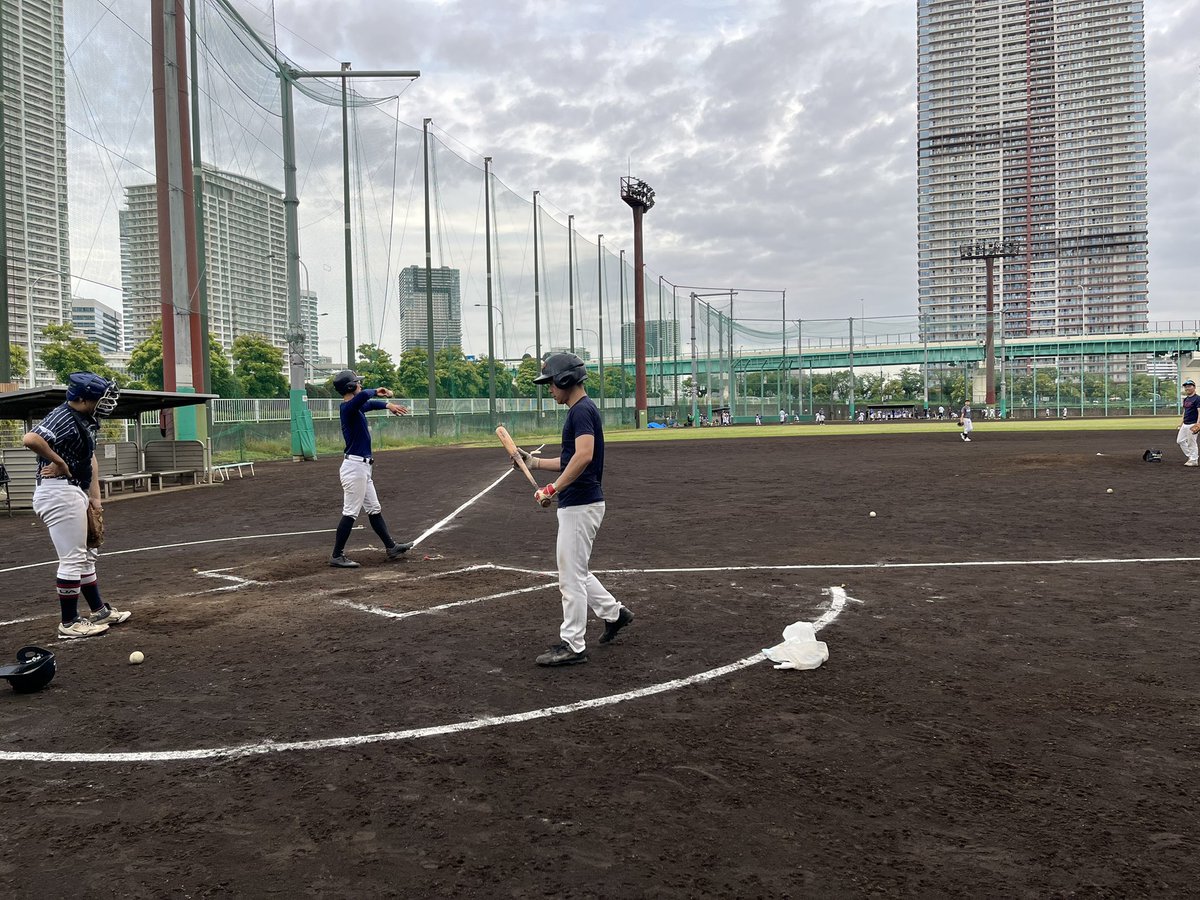 topgun_bbc's tweet photo. 【活動報告】5/24(日)練習試合→練習
本日は、東京都中央区月島運動公園野球場で練習を行いました⚾️

当初は練習試合を組んでおりましたが、相手様のご都合で試合ができず練習に変更しました🎵

ただ、非常に良い練習ができ、本当に良かったです👍トップガンでは新規部員、マネージャーを募集中です‼️ https://t.co/nqWreKAqfR
