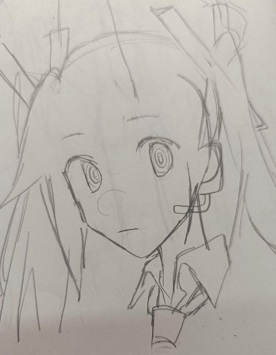 Kaoooo_00's tweet photo. 自分のアナログのラフがかわいくて仕方ない https://t.co/OgIUCED8bb