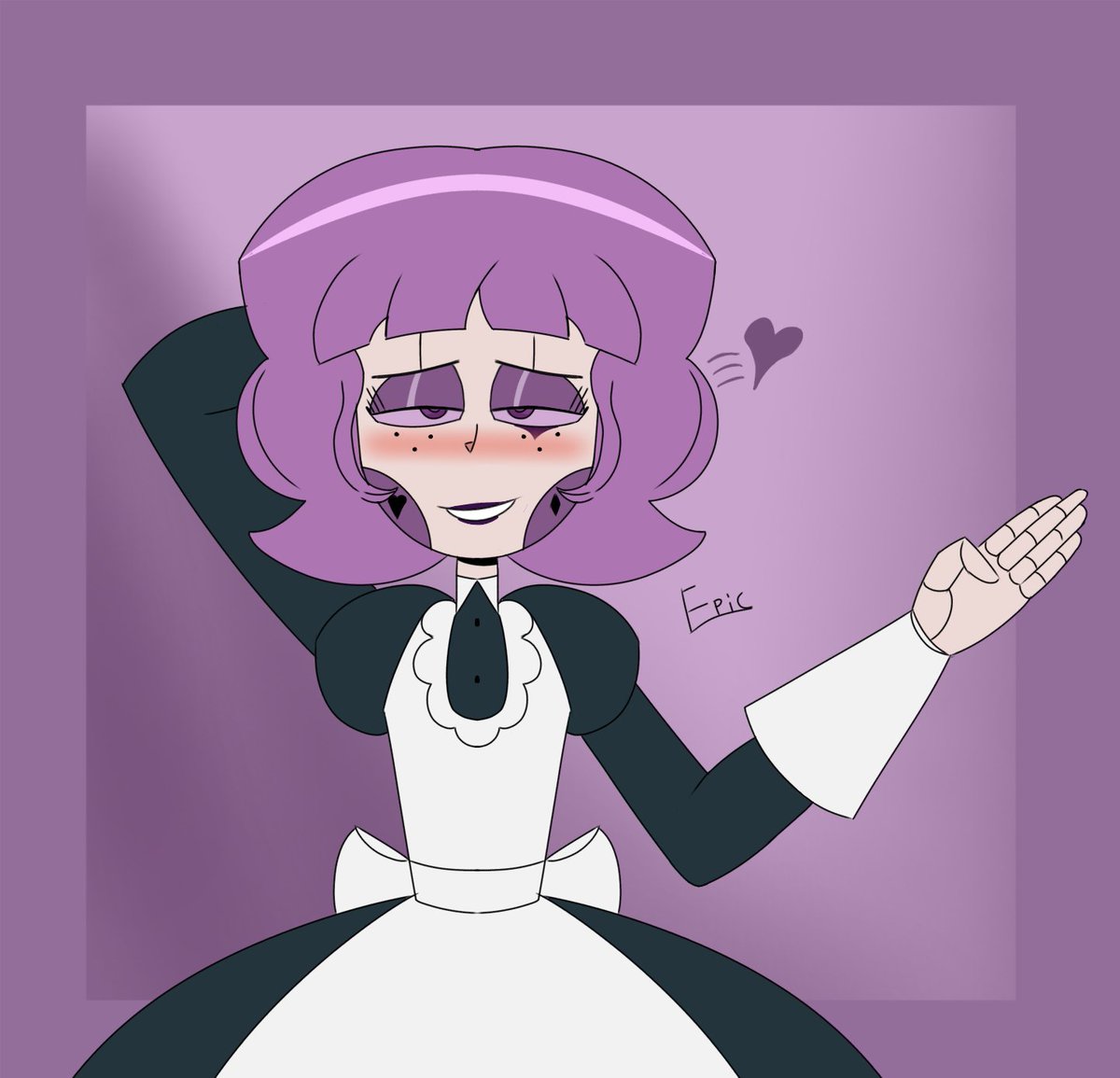 Epic_was_here's tweet photo. Mimi in a formal dress for @DeadraIsDead #emmytherobot #nandroid https://t.co/KU2HlYxEZF