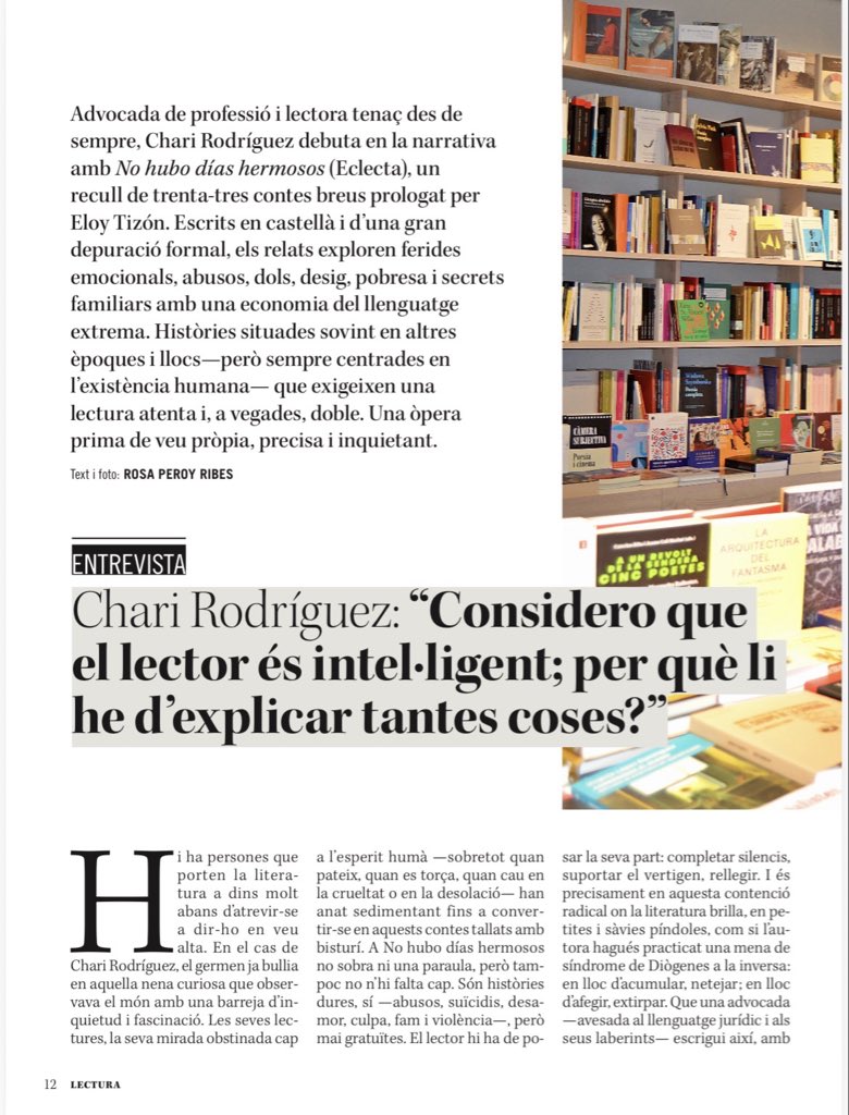 eclecta_llibres's tweet photo. Extraordinària entrevista de @RPeroy a @XariRodriguez per parlar del seu extraordinari #NoHuboDíasHermosos.
Un llibre que quedarà! https://t.co/tjrD4btmCV
