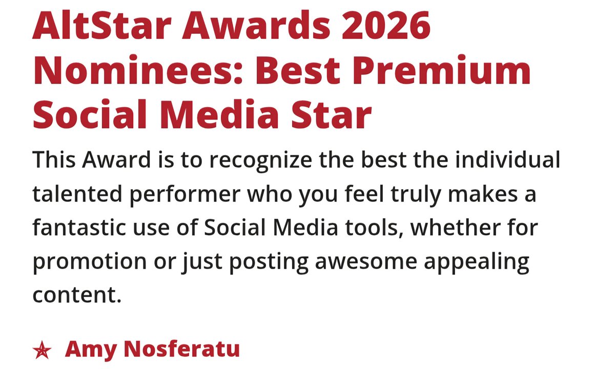 Amy Nosferatu 🏳️‍⚧️🏆🏆 Top 0.52% tweet media