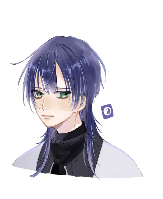 一日一絵② 長尾景さん (にじさんじ)