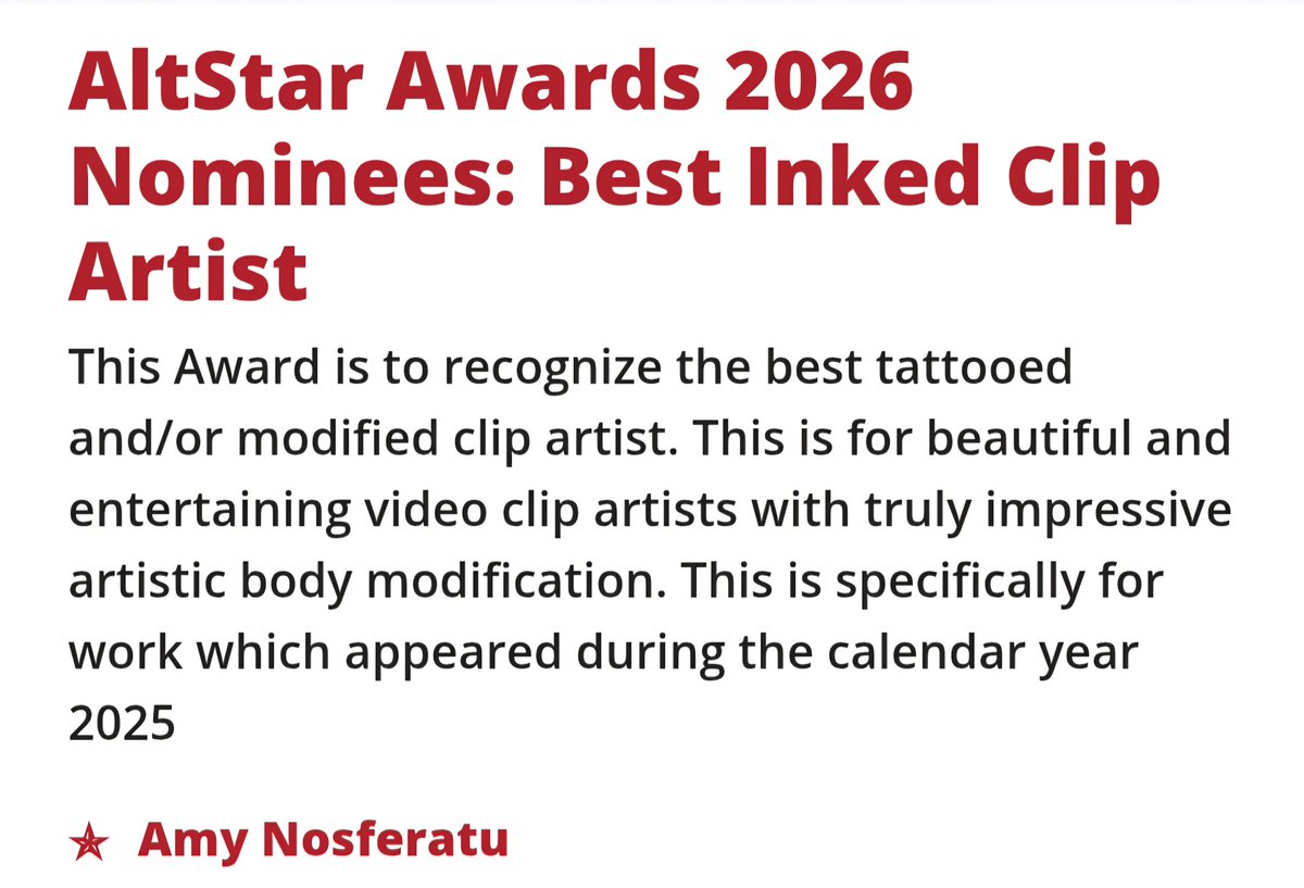Amy Nosferatu 🏳️‍⚧️🏆🏆 Top 0.52% tweet media
