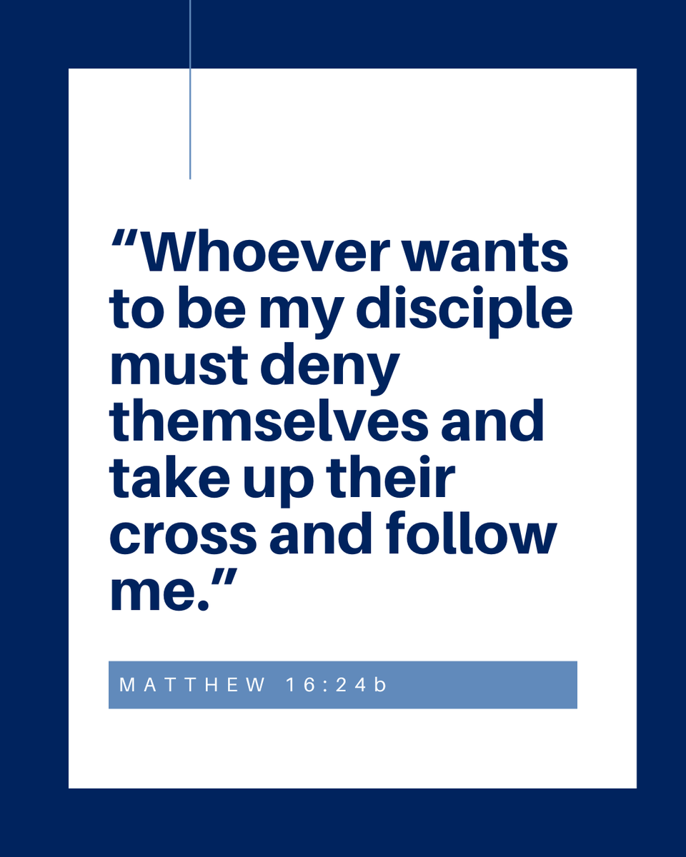 LCActionorg's tweet photo. "Then Jesus said to his disciples, 'Whoever wants to be my disciple must deny themselves and take up their cross and follow me. For whoever wants to save their life will lose it, but whoever loses their life for me will find it. What good will it be for someone to gain the whole world, yet forfeit their soul? Or what can anyone give in exchange for their soul?'" — Matthew 16:24-26

Deny yourself, and follow Jesus, who is the Way, the Truth, and the Life!