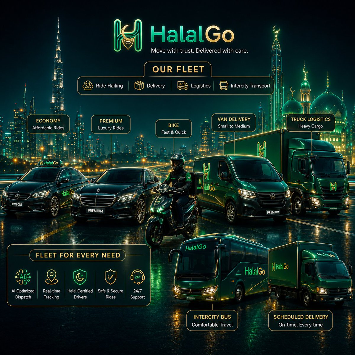 halalGo27's tweet photo. HalalGo is driving the future of trusted mobility.
Safe rides, fast delivery, smarter logistics.
@Sdamarketonline @mulord92 @lynor_27

#HalalGo #SmartTransport #DeliveryService https://t.co/AqdciKtBAt