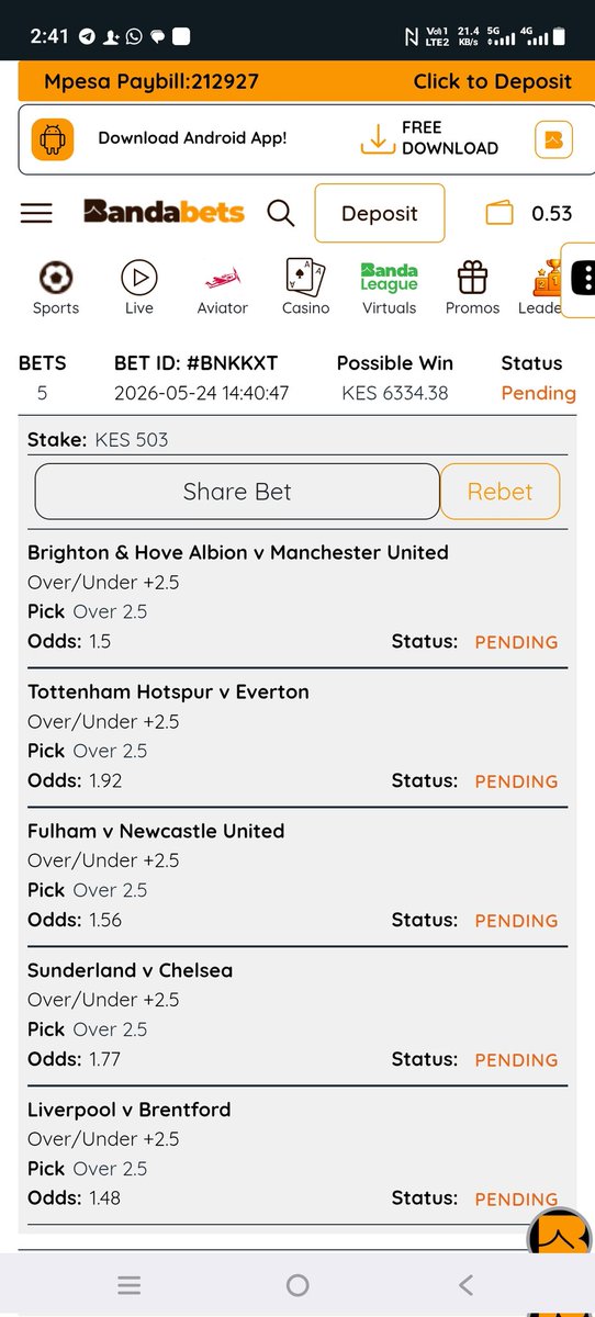 BetHubpro_'s tweet photo. ✅ Register here:
https://t.co/9Ovbl37rzd
🎯 Grab the 7 odds game and try your luck today!
💸 Easy deposits
⚡ Fast withdrawals
🏆 Big winning opportunities
🍀 Good luck champions 🤞🤞🍀🔥
#Bandabet #BettingTips #FixedOdds #Jackpot #BettingKenya #SureOdds #FootballTips #WinBig #SportsBetting
