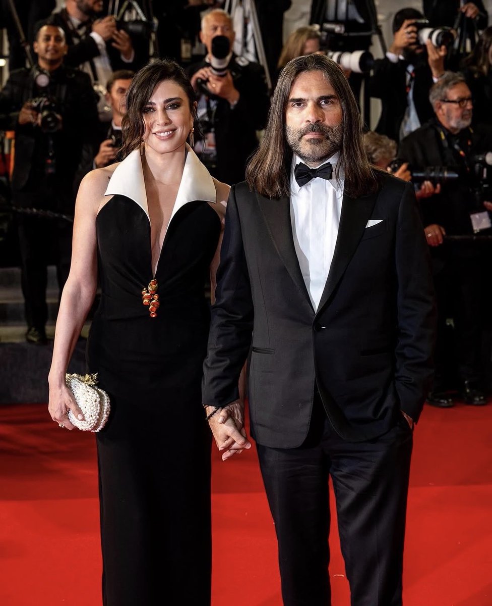 ForNadineLabaki's tweet photo. Nadine Labaki at Cannes Film Festival alongside her husband Khaled Mouzanar. https://t.co/uUSmLSd7hS