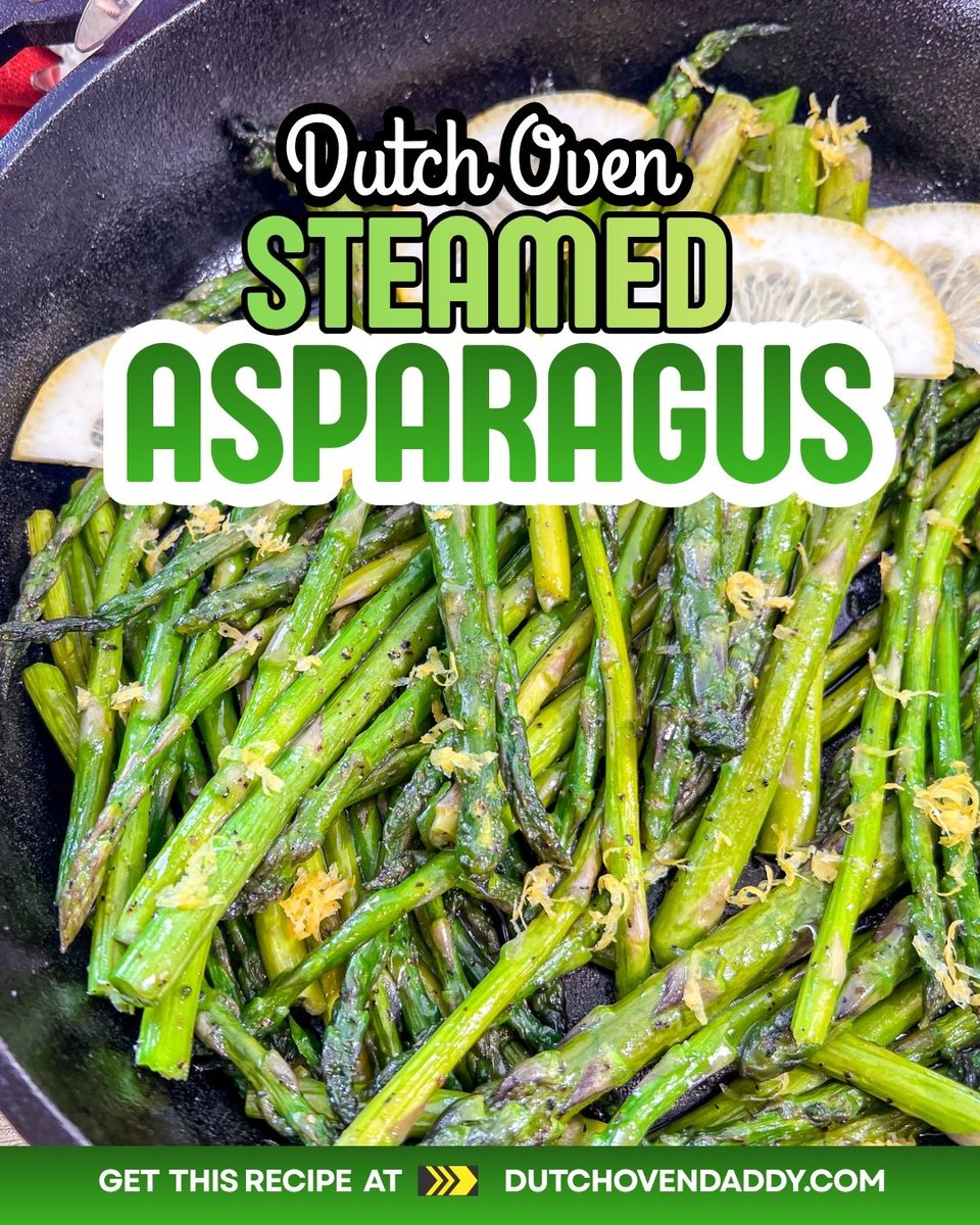 dutchovendaddy's tweet photo. 🌿🫕 Dutch Oven Steamed Asparagus is tender, bright, and perfectly seasoned for a fresh spring side.
What's your favorite spring veggie side?
#SteamedAsparagus #AsparagusDay #SpringSide #HomeCooking #CastIronCooking #SpringRecipes https://t.co/SDDzAu0Z6l