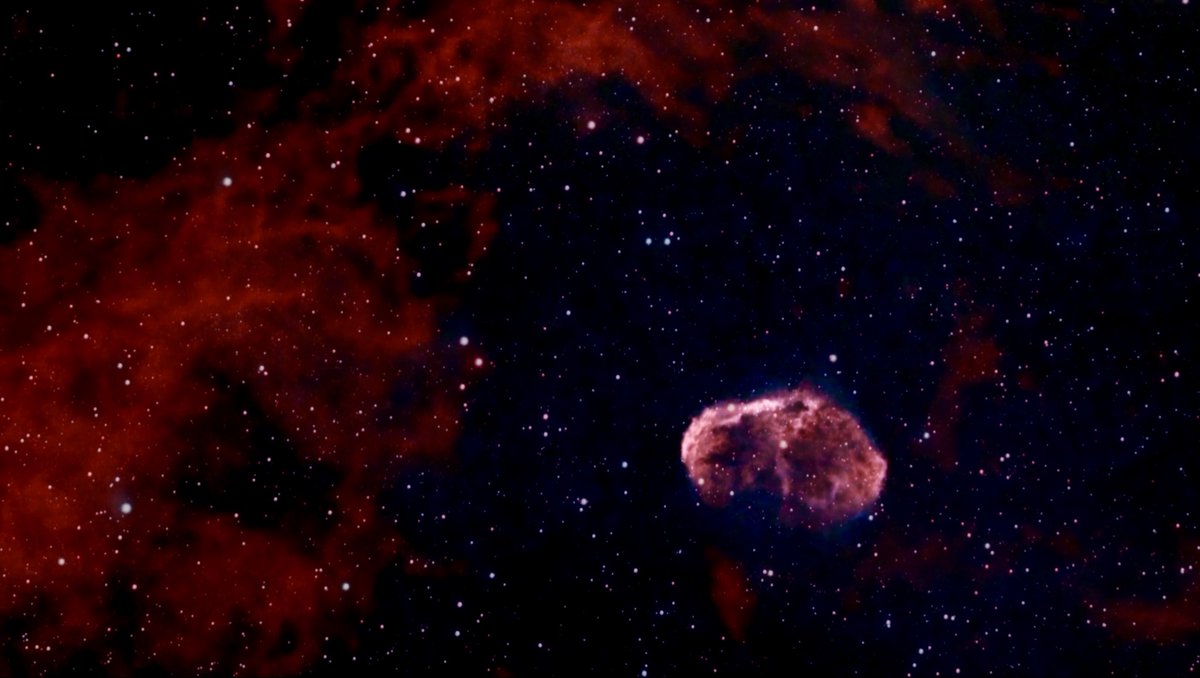 F5ERS_P's tweet photo. 🤓 NGC 6888, NP du Cygne. Vespera II, filtre DB, Capt. H. Bortle 6.1, à 20 h d'observation 😳. Multi-Nuits + Plan. On voit bien la couleur bleu du gaz O3. Je veux aller jusqu’à 40 heures pour voir si la différence est encore visible... #Vaonis #vespera #astrophotography https://t.co/TZQCQX6Yh7