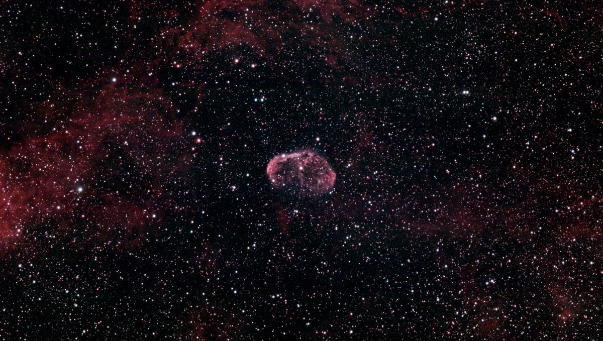 F5ERS_P's tweet photo. 🤓 NGC 6888, NP du Cygne. Vespera II, filtre DB, Capt. H. Bortle 6.1, à 20 h d'observation 😳. Multi-Nuits + Plan. On voit bien la couleur bleu du gaz O3. Je veux aller jusqu’à 40 heures pour voir si la différence est encore visible... #Vaonis #vespera #astrophotography https://t.co/TZQCQX6Yh7