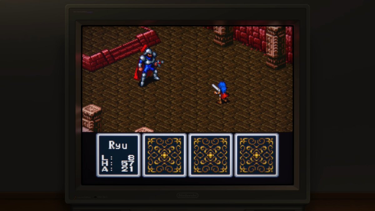 thisisawsan's tweet photo. Early game bosses in BoF 1 ain't pulling punches. This guy was almost one-third of his health and decides to heal/recover multiple times... 

Don't fight this guy without a ton of healing items! https://t.co/fPM9C50bxO