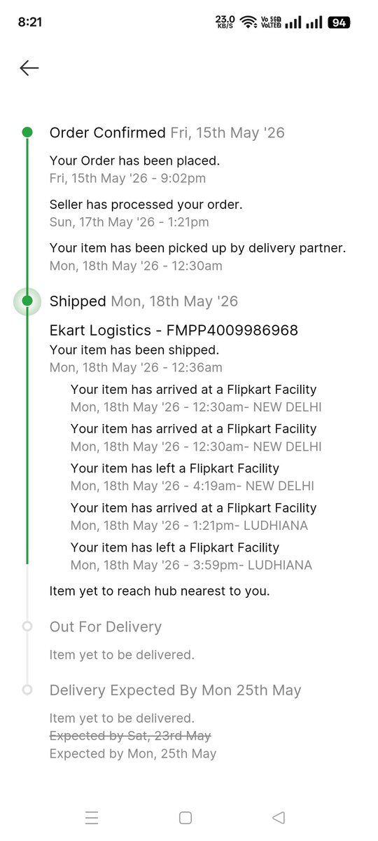 Aadilpathann's tweet photo. @flipkartsupport 
@Flipkart 
Placed order OD437571440258200100 Ship by ekart AWB FMPP4009986968 last status in order was dispatched to Srinagarhub but not arrived yet?
escalate this issue with your courier as priority for immediate delivery 
Ekart is the worst courier service? https://t.co/ngFn1sVJN4