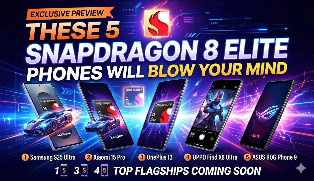 IconicTechs's tweet photo. 5 Snapdragon 8 Elite Phones Will Blow Your Mind in 2026 

https://t.co/6gRPPmotq3 https://t.co/DzFSh5MCLH